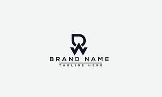 logo ontwerp brief dw. elegant modern. vectorsjabloon. vector