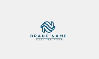 logo ontwerp brief ns. elegant modern. vectorsjabloon. vector