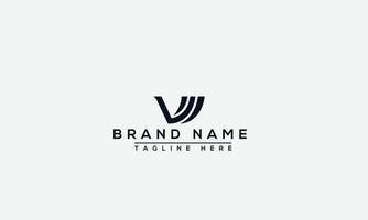 logo ontwerp brief vm. elegant modern. vectorsjabloon. vector