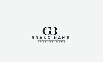 logo ontwerp brief gb. elegant modern. vectorsjabloon. vector