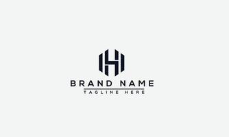 logo ontwerp brief hh. elegant modern. vectorsjabloon. vector