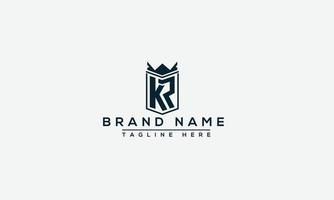 kr logo ontwerp sjabloon vector grafische branding element.