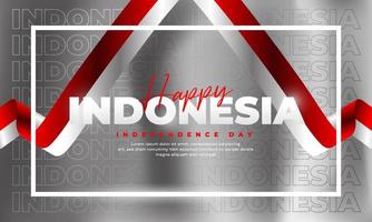 17 augustus, Indonesisch ontwerp van de onafhankelijkheidsdag, geschikt voor posters, banners, posts op sociale media vector