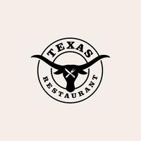 texas restaurant premium vintage logo-ontwerp vector