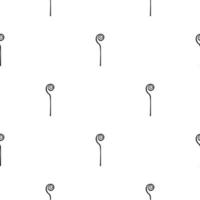 naadloze patroon met zwarte magie personeel pictogram op witte achtergrond. toverstaf, scepter, stok, staaf. vectorillustratie voor ontwerp, web, inpakpapier, stof, behang. vector
