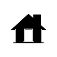 huis met deur pictogram vector