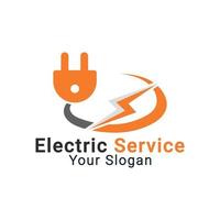 elektriciteit logo, energie logo, elektrische diensten logo sjabloon vector