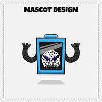 Indonesisch traditioneel voedsel logo vector garnalen knapperig mascotte illustratie ontwerp