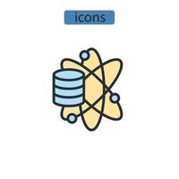 data science iconen symbool vector-elementen voor infographic web vector