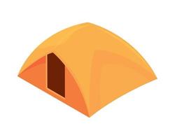 tent camping icoon vector