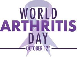 wereld artritis dag posterontwerp vector