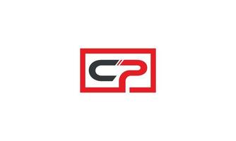 letter cp logo ontwerp gratis vector sjabloon