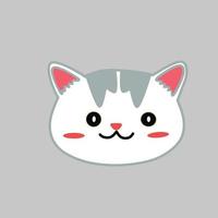 illustratievector. schattige kat icoon vector