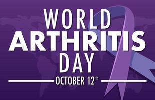 wereld artritis dag posterontwerp vector