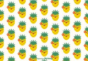 Gratis Ananas Faces Vector Patroon