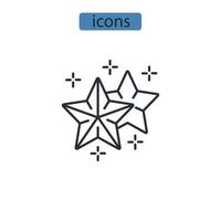 seastar iconen symbool vector-elementen voor infographic web vector
