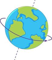 draaiende wereldbol geïsoleerde vector