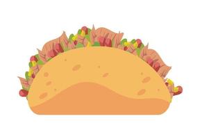 taco Mexicaans fastfood vector