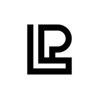 modern letter lp of pl monogram logo-ontwerp vector