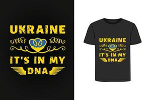 Oekraïne retro vintage t-shirtontwerp vector
