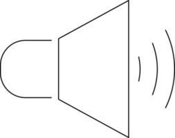 geluid op webpictogram. vector