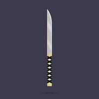 mes icoon. ninja wapen. samoerai-uitrusting. cartoon-stijl. schone en moderne vectorillustratie voor ontwerp, web. vector