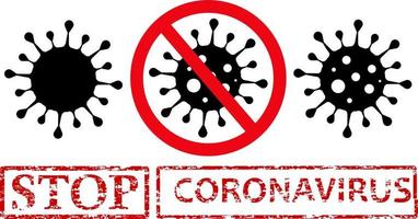 coronavirus pictogram symbool vectorillustratie op witte achtergrond vector