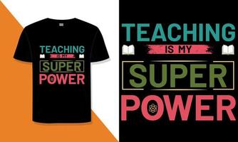leraar typografie t-shirtontwerp vector