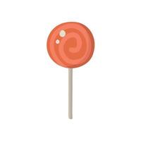 halloween zoete lolly, ronde harde kandijsuiker op stok. vector