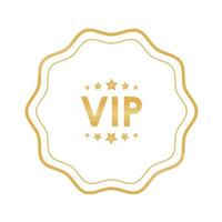 VIP-frame gouden zegel vector