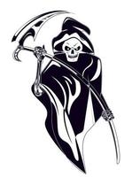 grim reaper getekend vector