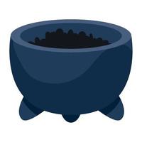 blauwe grinder pot vector