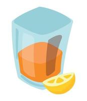 tequila drinkbeker vector