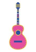 roze gitaarinstrument vector