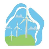 windmolens energie alternatief vector