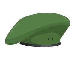 groene militaire baret vector