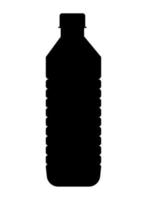 fles zwarte silhouet stijl vector