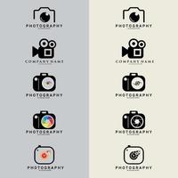 camera fotografie logo vector pictogrammalplaatje. minimalistische eenvoudige moderne camerafotografie.
