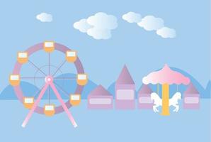 pastel carnaval kermis vector