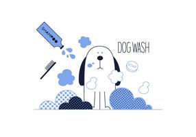 Gratis Dog Wash Vector