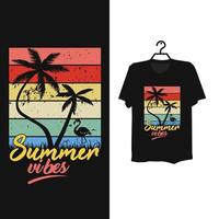 zomer vibes t-shirt ontwerp. vector