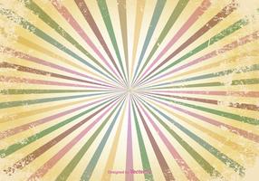 Retro Sunburst Grunge Vector Achtergrond