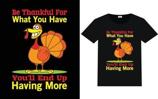 trendy Thanksgiving Day typografie en grafisch t-shirtontwerp vector