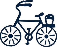 fiets pictogram schets vouwfiets grafisch vector illustratie logo ontwerp inspiratie