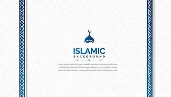 luxe islamitische achtergrond met islamitisch patroon vector