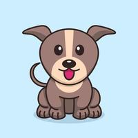 schattige baby hond premium vectorillustratie vector