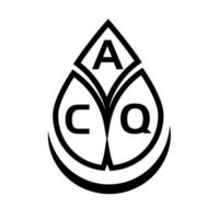 ac creatieve cirkel brief logo concept. acq brief ontwerp. vector