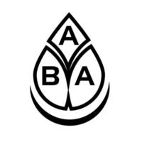 aba creatieve cirkel brief logo concept. aba brief ontwerp. vector