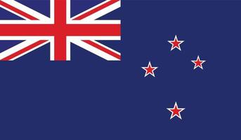 vectorillustratie van de vlag van Nieuw-Zeeland. vector