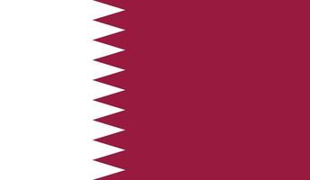 vectorillustratie van de vlag van qatar. vector